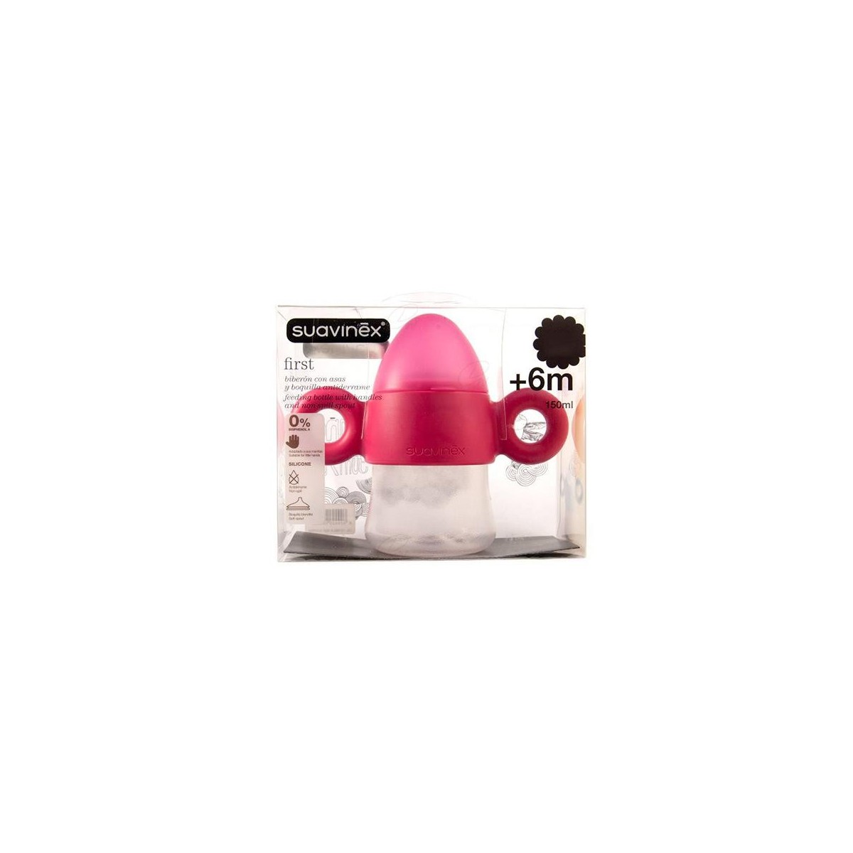 BIBERON 0 BPA SILICONA  6 M FIRST 150 ML
