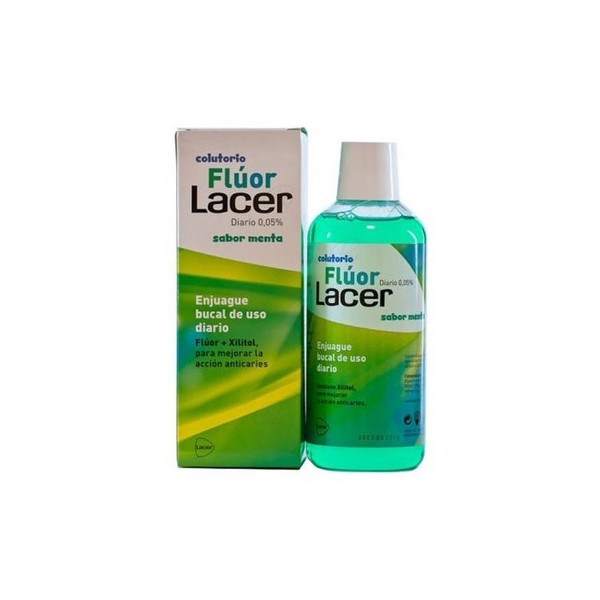 LACER COLUTORIO FLÚOR DIARIO 005   MENTA 500 ML