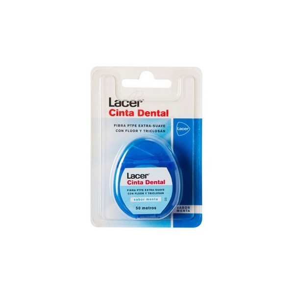 CINTA DENTAL LACER FLUOR Y TRICLOSAN 50 M
