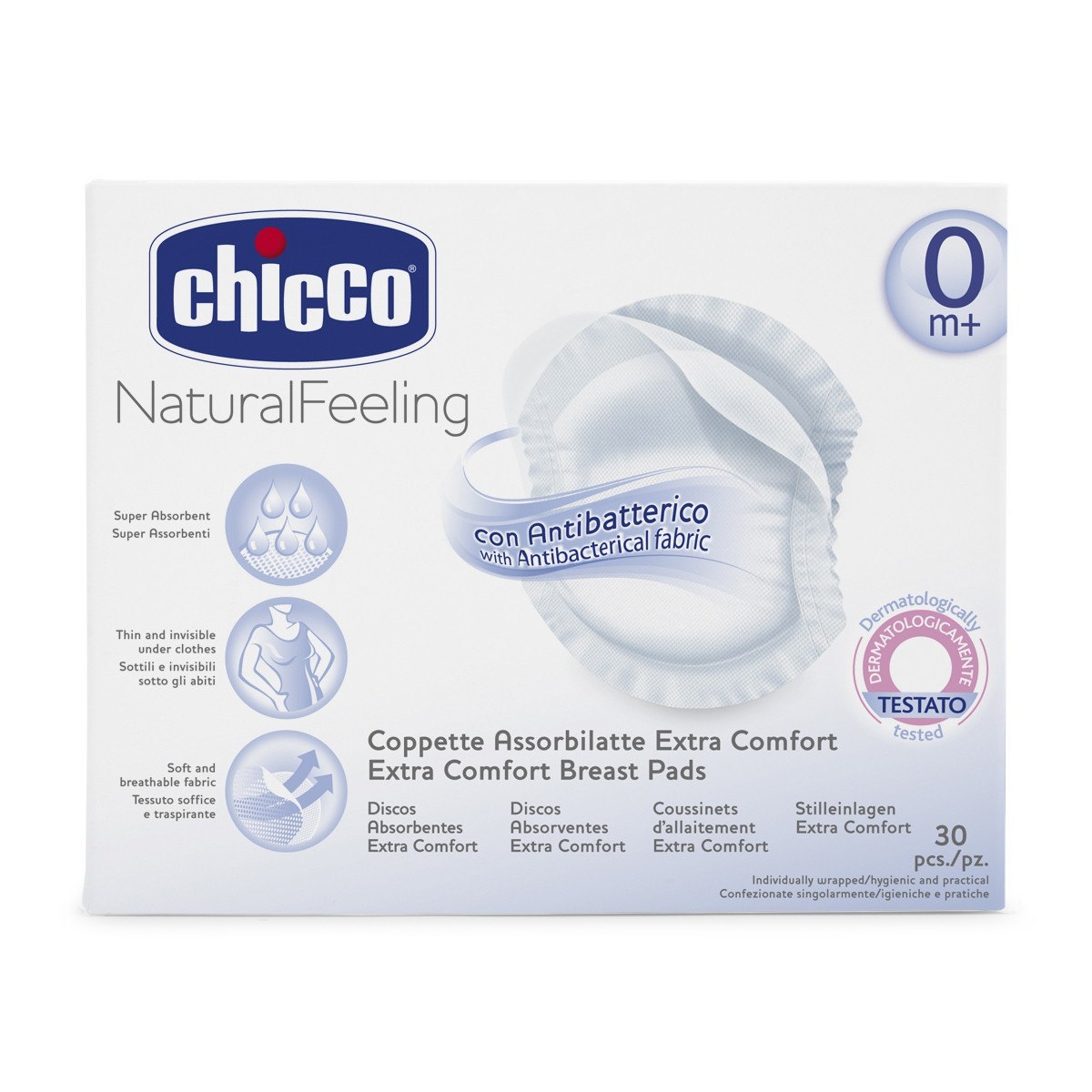 Chicco Discos Absorbentes Antibactéricos 60