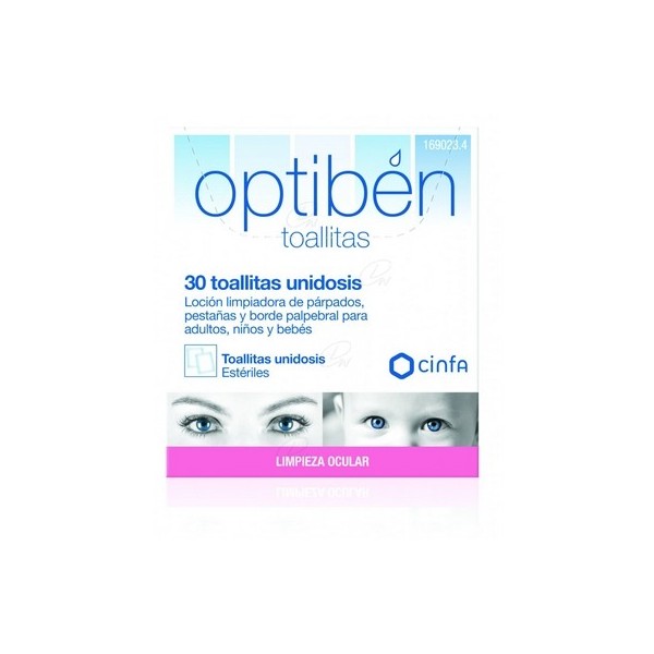 OPTIBEN TOALLITA CON LOCION LIMPIADORA  30 UD