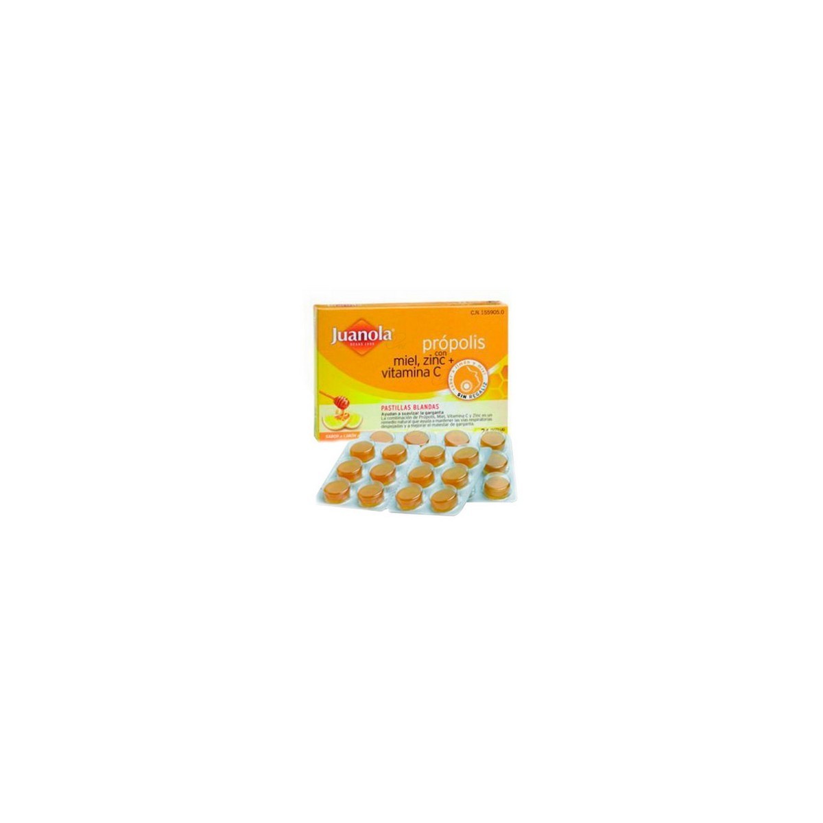 JUANOLA PASTILLAS BLANDAS PRÓPOLIS MIEL ZINC Y...