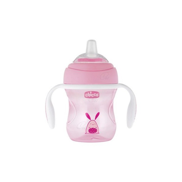 CHICCO VASO TRANSICION MIXMATCH 4 MESES ROSA 200 ML
