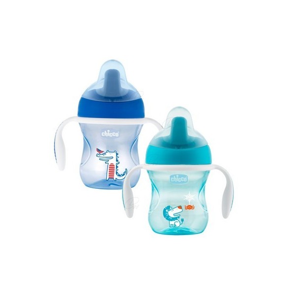 CHICCO VASO ENTRENAMIENTO MIXMATCH 6 MESES AZUL 200 ML