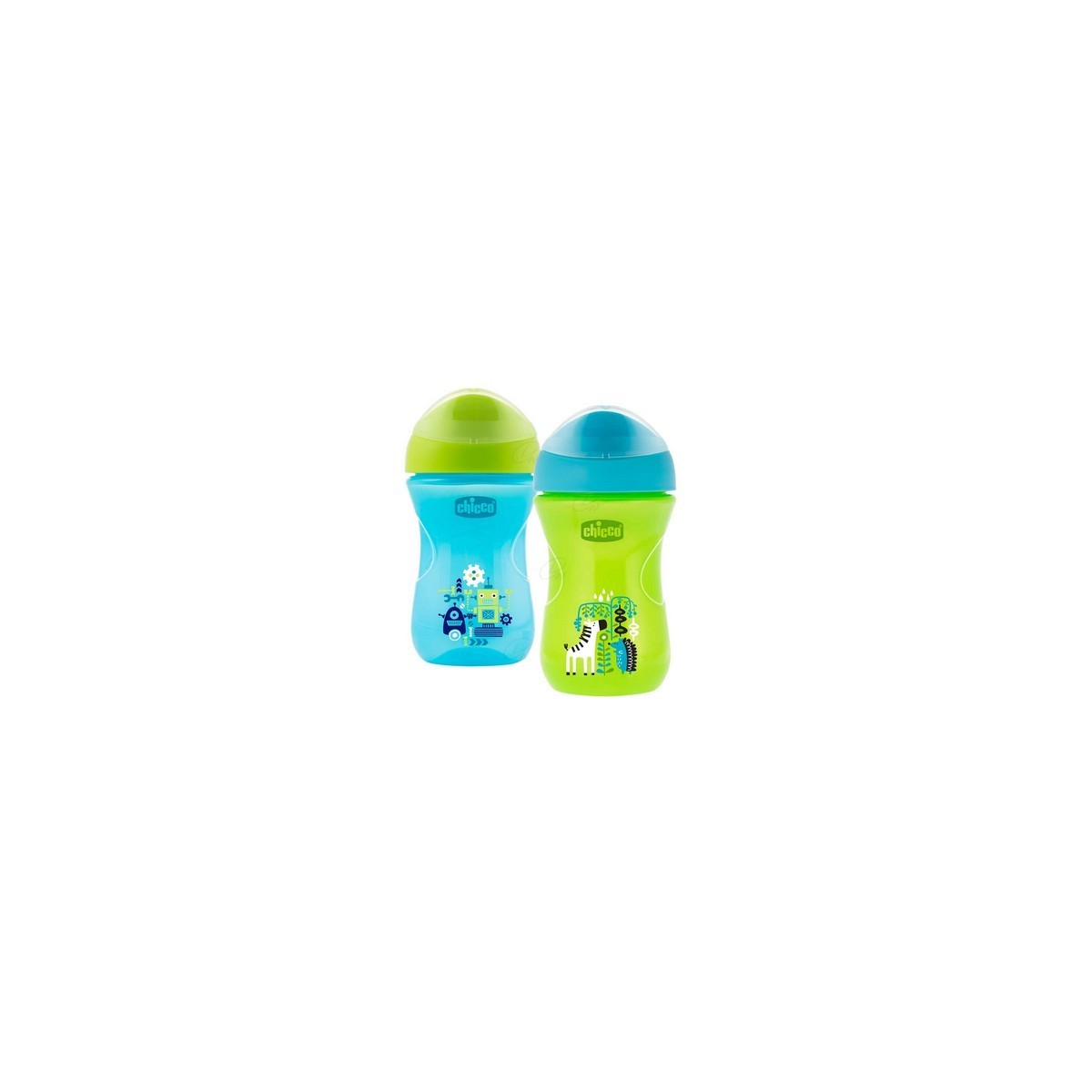 CHICCO VASO SMART BOQUILLA RIGIDA 12 MESES AZUL