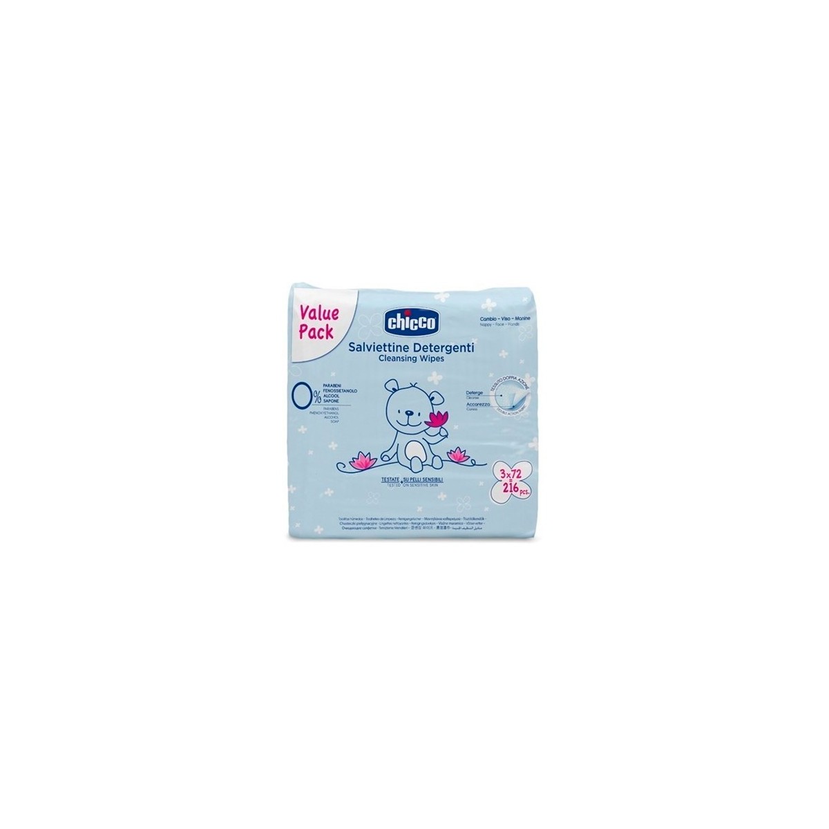 CHICCO TOALLITAS TRIPACK 3X72 UNIDS