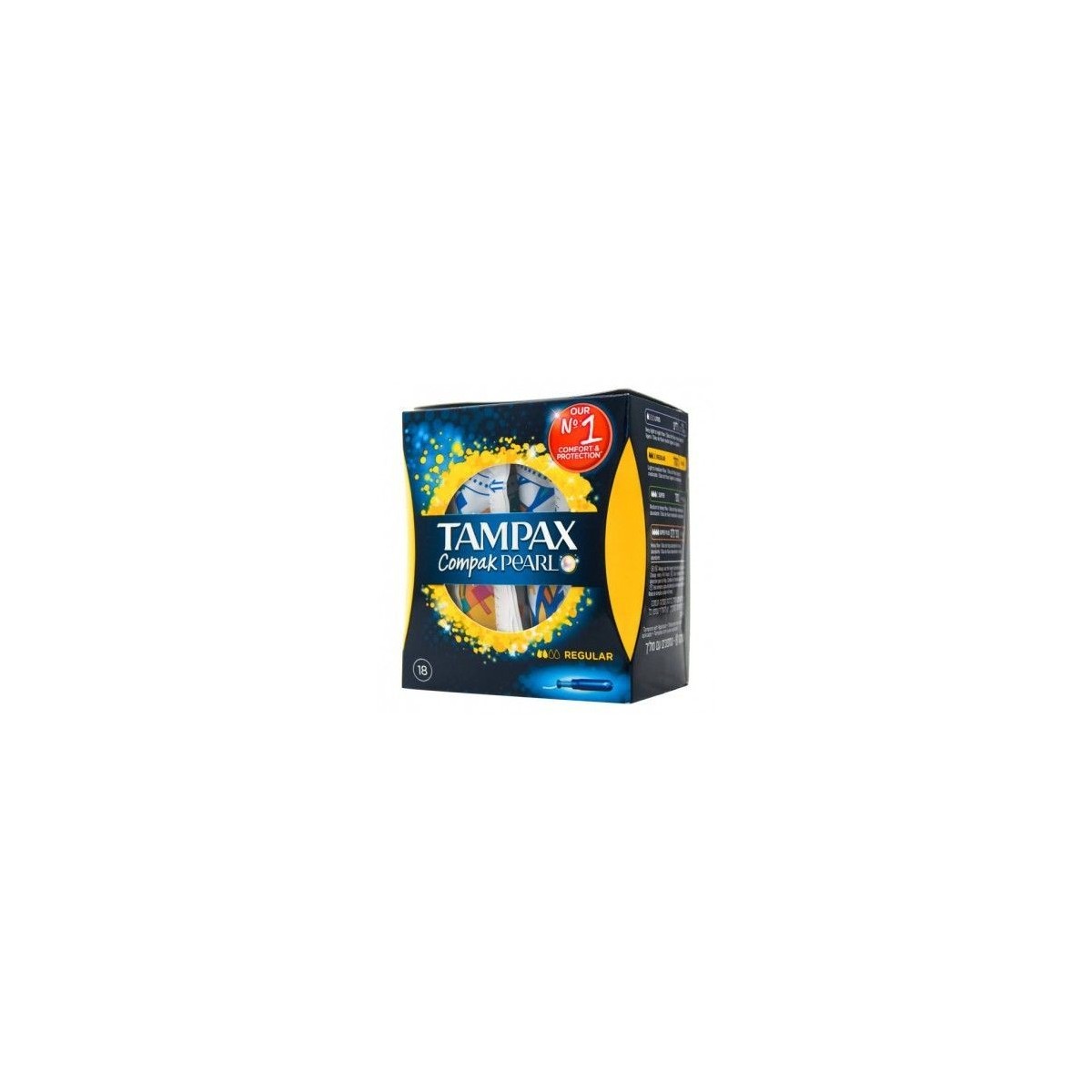 TAMPAX COMPAK PEARL REGULAR 18 UNIDADES
