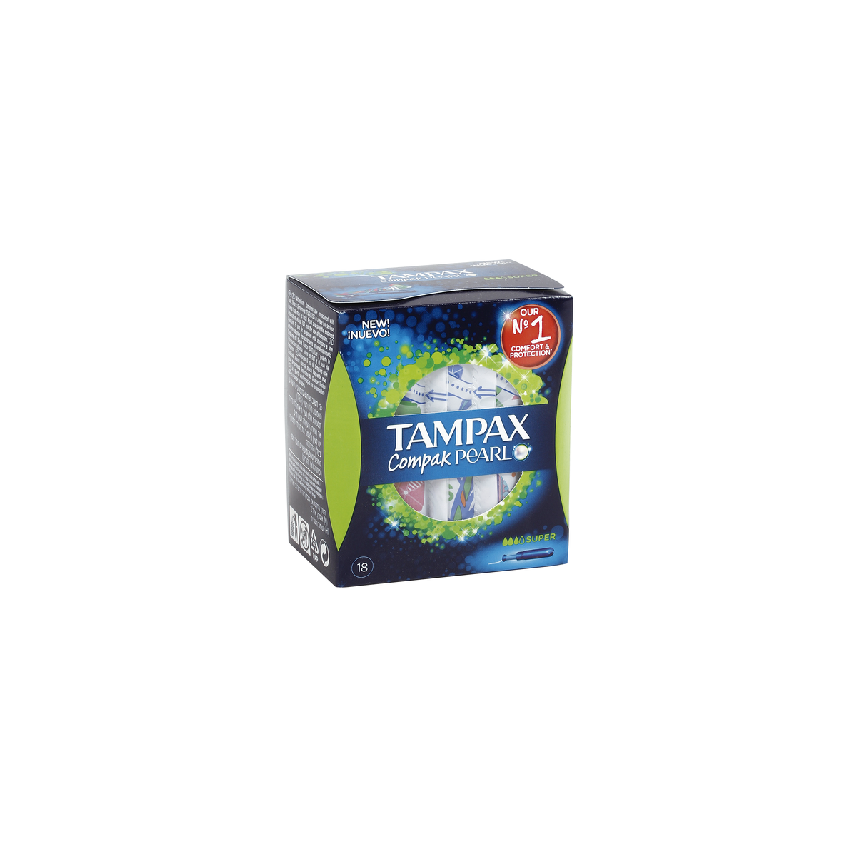 TAMPAX COMPAK PEARL SUPER 18 UNIDADES