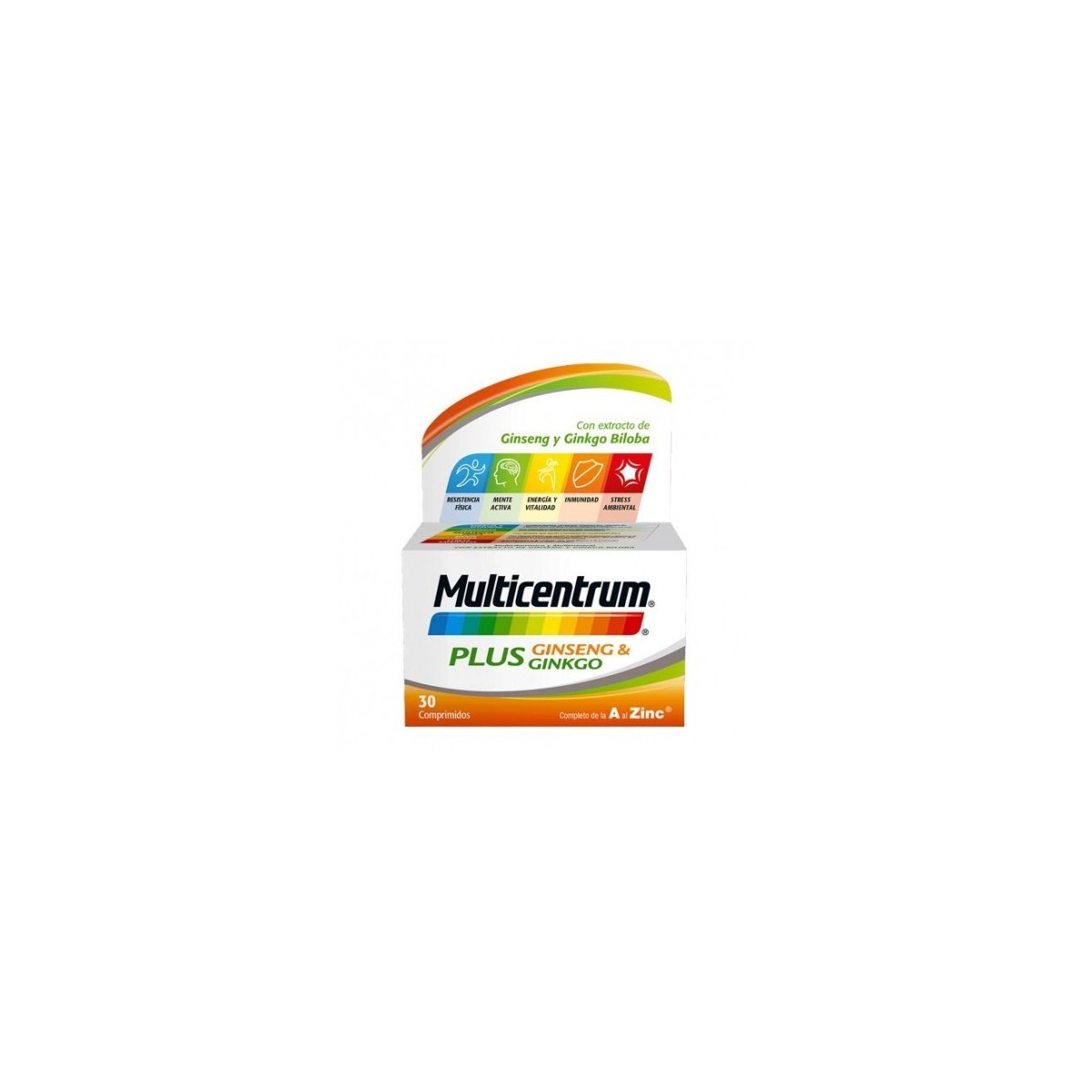 MULTICENTRUM PLUS GINSENG Y GINKGO 30 COMP