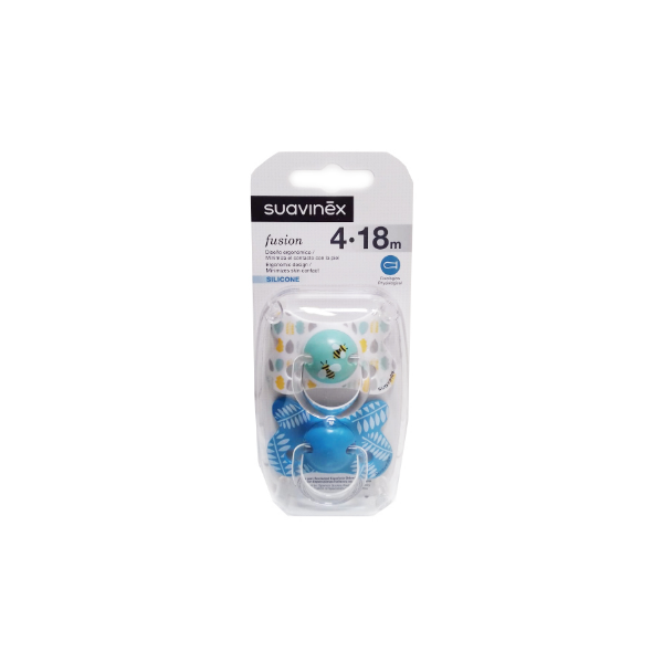 SUAVINEX CHUPETE FUSION SILICONA 418M  2 UD FIS