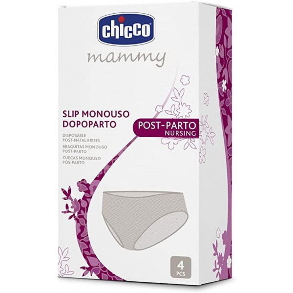 Chicco Mammy Braga Desechable PostParto Talla Unica 4 Uds