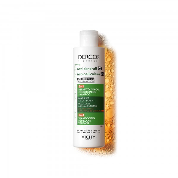 DERCOS CHAMPÚ ACONDICIONADOR ANTICASPA 2 EN 1 400ML