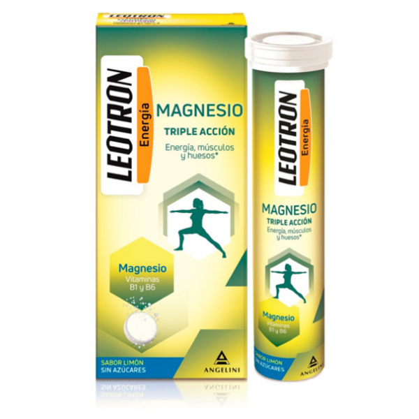 LEOTRON MAGNESIO TRIPLE ACCIÓN 30 COMPRIMIDOS EFERVESCENTES