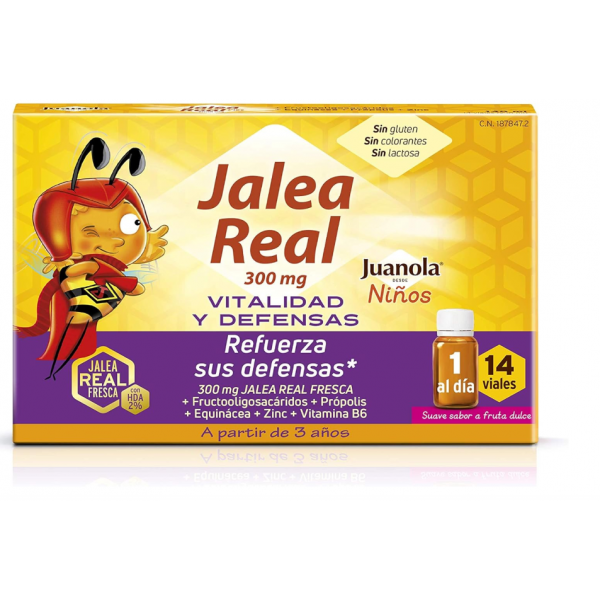 JUANOLA JALEA REAL NIÑOS VITALIDAD Y DEFENSAS 28 SOBRES