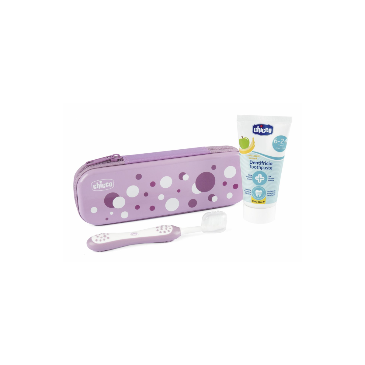 CHICCO SET DENTAL LILA 6-36 MESES