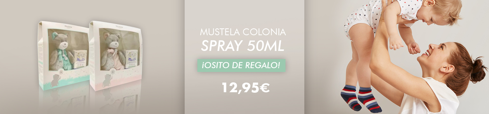 Mustela colonia SPRAY 50ML ¡OSITO DE REGALO! 12,95 euros